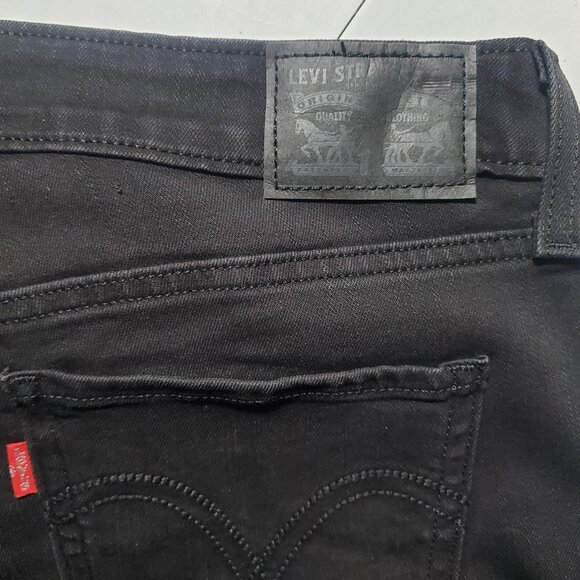 Levi's 535 Super Skinny Black Opal Biker Jeans Sz 31 -shipping incl - Picture 16 of 16